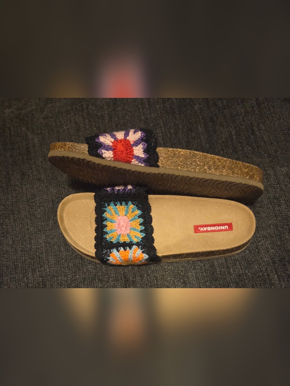 UNIONBAY Women's Crochet Slide Sandals. Size 9 - Picture 2 of 7